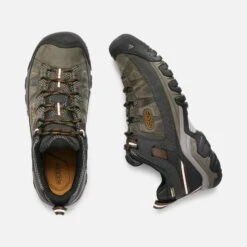 Keen Men's Targhee III Leather Waterproof Hiking Shoe - Black Olive/Golden Brown - Regular (D) -TrailBlaze Shoes Shop 1017784 PLD PDP