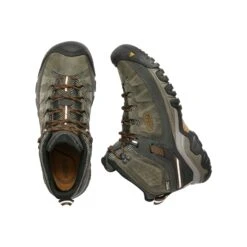 Keen Men's Targhee III Leather Mid Waterproof Hiking Boots - Black Olive/Golden Brown - Regular (D) 10 Keen Men's Targhee III Leather Mid Waterproof Hiking Boots - Black Olive/Golden Brown - Regular (D) -TrailBlaze Shoes Shop 1017787 PLD large
