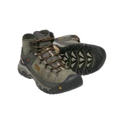 Keen Men's Targhee III Leather Mid Waterproof Hiking Boots - Black Olive/Golden Brown - Regular (D) 11 Keen Men's Targhee III Leather Mid Waterproof Hiking Boots - Black Olive/Golden Brown - Regular (D) -TrailBlaze Shoes Shop 1017787 PPS large