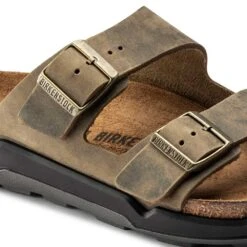 Birkenstock Men's Arizona Rugged Sandal - Faded Khaki - Regular 13 Birkenstock Men's Arizona Rugged Sandal - Faded Khaki - Regular -TrailBlaze Shoes Shop 1018463 detail 1