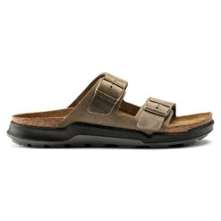 Birkenstock Men's Arizona Rugged Sandal - Faded Khaki - Regular 11 Birkenstock Men's Arizona Rugged Sandal - Faded Khaki - Regular -TrailBlaze Shoes Shop 1018463 side