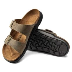 Birkenstock Men's Arizona Rugged Sandal - Faded Khaki - Regular 12 Birkenstock Men's Arizona Rugged Sandal - Faded Khaki - Regular -TrailBlaze Shoes Shop 1018463 sole