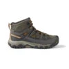 Keen Men's Targhee III Leather Mid Waterproof Hiking Boot - Black Olive/Golden Brown - Wide (2E) -TrailBlaze Shoes Shop 1018596