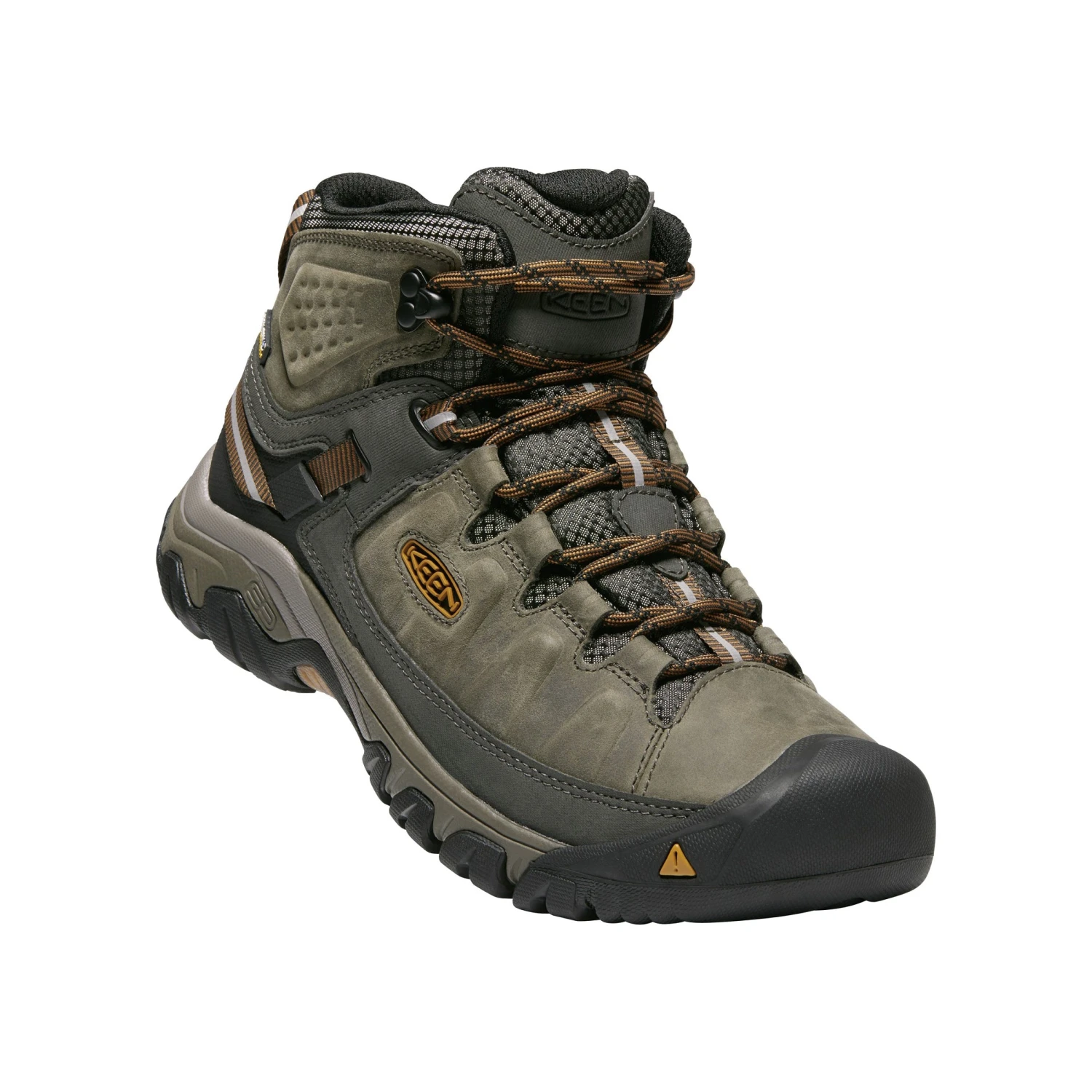 Keen Men's Targhee III Leather Mid Waterproof Hiking Boot - Black Olive/Golden Brown - Wide (2E) 4 Keen Men's Targhee III Leather Mid Waterproof Hiking Boot - Black Olive/Golden Brown - Wide (2E) - Image 2
