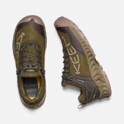 Keen Men's NXIS Evo WP Hiking Shoe - Dark Olive/Black Olive - Regular (D) -TrailBlaze Shoes Shop 1025909 PLD PDP 1