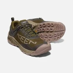 Keen Men's NXIS Evo WP Hiking Shoe - Dark Olive/Black Olive - Regular (D) -TrailBlaze Shoes Shop 1025909 PPS PDP 1