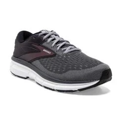BROOKS Men's Dyad 11 Running Shoe- Blackened Pearl/Alloy/Red - Wide (2E) -TrailBlaze Shoes Shop 110323 031 A Dyad 11 1 02a85eac f180 4fd4 a855 45ff3ee15266