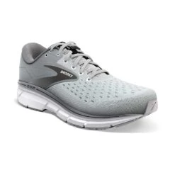 BROOKS Men's Dyad 11 Running Shoe - Grey/Black/White - Extra Wide (4E) -TrailBlaze Shoes Shop 110323 084 A Dyad 11 2 1