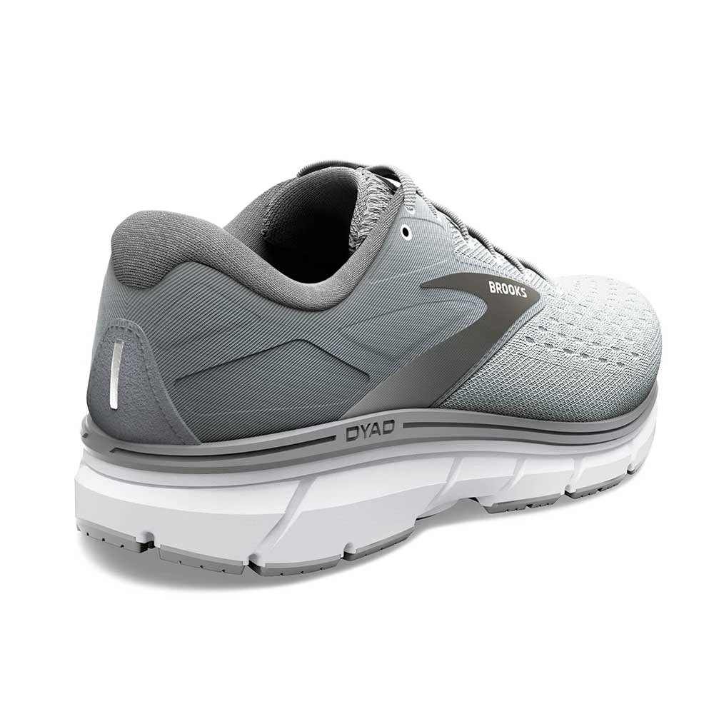 BROOKS Men's Dyad 11 Running Shoe- Grey/Black/White - Regular (D) 6 BROOKS Men's Dyad 11 Running Shoe- Grey/Black/White - Regular (D) - Image 4