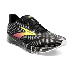 BROOKS Men's Hyperion Tempo Running Shoe - Black/Pink/Yellow - Regular (D) -TrailBlaze Shoes Shop 110339 074 A Hyperion Tempo 1