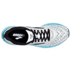 BROOKS Men's Hyperion Tempo Running Shoe - White/Black/Iced Aqua - Regular (D) -TrailBlaze Shoes Shop 110339 129 O Hyperion Tempo
