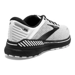 BROOKS Men's GTS 22 Running Shoe - White/Grey/Black - Wide (2E) -TrailBlaze Shoes Shop 110366 135 H Adrenaline GTS 22 32029581 620a 4d28 a9d3 65f1ece1434a