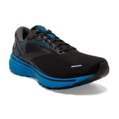 BROOKS Men's Ghost 14 Running Shoe - Black/Blackened Pearl/Blue — Regular (D) 10 BROOKS Men's Ghost 14 Running Shoe - Black/Blackened Pearl/Blue — Regular (D) -TrailBlaze Shoes Shop 110369 056 A Ghost 14 32be5ce1 5a45 4293 8dcf 1c21cb2fa5ce