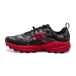 BROOKS Men's Cascadia 16 Trail Running Shoe - Black/Grey/Red - Regular (D) -TrailBlaze Shoes Shop 110376 008 M Cascadia 16