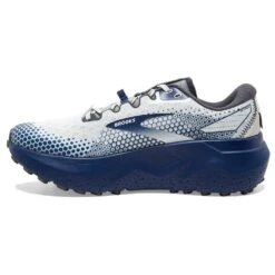 BROOKS Men's Caldera 6 Trail Running Shoe - Oyster/Blue Depths/Pearl - Regular (D) -TrailBlaze Shoes Shop 110379 071 M Caldera 6