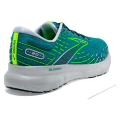 BROOKS Men's Glycerin 20 Running Shoe - Kayaking/Heron/Green Gecko - Regular (D) -TrailBlaze Shoes Shop 110382 386 H Glycerin 20