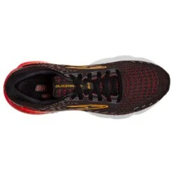 BROOKS Men's Glycerin GTS 20 Running Shoe- Black/Blackened Pearl/Fiery Re- Regular (D) -TrailBlaze Shoes Shop 110383 090 O Glycerin GTS 20 1