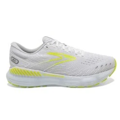 BROOKS Men's Glycerin GTS 20 Running Shoe- White/Nightlife- Regular (D)