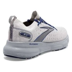 BROOKS Men's Glycerin StealthFit 20 Running Shoe - Oyster/Alloy/Blue Depths - Regular (D) 11 BROOKS Men's Glycerin StealthFit 20 Running Shoe - Oyster/Alloy/Blue Depths - Regular (D) -TrailBlaze Shoes Shop 110384 081 H Glycerin StealthFit 20
