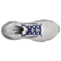 BROOKS Men's Glycerin StealthFit GTS 20 Running Shoe- Oyster/Alloy/Blue Depths- Regular (D) 12 BROOKS Men's Glycerin StealthFit GTS 20 Running Shoe- Oyster/Alloy/Blue Depths- Regular (D) -TrailBlaze Shoes Shop 110385 081 O Glycerin StealthFit GTS 20
