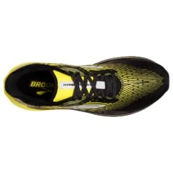 BROOKS Men's Hyperion Max Running Shoe- Black/Blazing Yellow/White- Regular (D) -TrailBlaze Shoes Shop 110390 078 O Hyperion Max