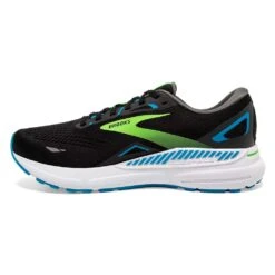 BROOKS Men's Adrenaline GTS 23 Running Shoe - Black/Hawaiian Ocean/Green- Regular (D) -TrailBlaze Shoes Shop 110391 006 M Adrenaline GTS 23