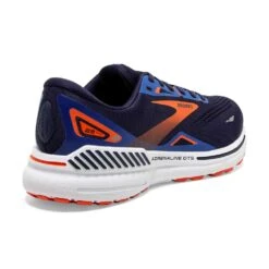 BROOKS Men's Adrenaline GTS 23 Running Shoe - Peacoat/Orange/Surf The Web- Regular (D) -TrailBlaze Shoes Shop 110391 438 H Adrenaline GTS 23 1