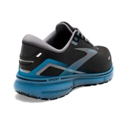 BROOKS Men's Ghost 15 Running Shoe- Black/Blackened Pearl/Blue- Regular (D) -TrailBlaze Shoes Shop 110393 056 H Ghost 15