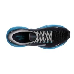 BROOKS Men's Ghost 15 Running Shoe- Black/Blackened Pearl/Blue- Regular (D) -TrailBlaze Shoes Shop 110393 056 O Ghost 15