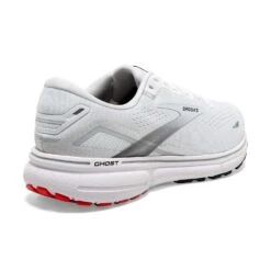 BROOKS Men's Ghost 15 Running Shoe- White/Black/Flame -TrailBlaze Shoes Shop 110393 184 H Ghost 15