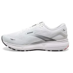 BROOKS Men's Ghost 15 Running Shoe- White/Black/Flame -TrailBlaze Shoes Shop 110393 184 M Ghost 15
