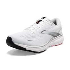BROOKS Men's Ghost 15 Running Shoe- White/Black/Flame -TrailBlaze Shoes Shop 110393 184 Z Ghost 15