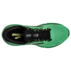 BROOKS Men's Ghost 15 Running Shoe- Green/Black/Sharp Green -TrailBlaze Shoes Shop 110393 360 O Ghost 15