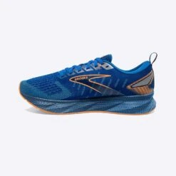 BROOKS Men's Levitate 6 Running Shoe- Classic Blue/Orange - Regular (D) -TrailBlaze Shoes Shop 110395 405 m levitate 6 mens neutral springy running shoe 1