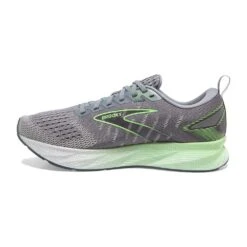 BROOKS Men's Levitate 6 Running Shoe- Primer Grey/Neon Green- Regular (D) -TrailBlaze Shoes Shop 110395 312 M Levitate 6