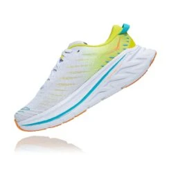 Hoka Men's Bondi X Running Shoe - White/Evening Primrose - Regular (D) -TrailBlaze Shoes Shop 1113512 WEPR 4 1