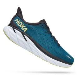 Hoka Men's Clifton 8 Running Shoe - Blue Coral/Butterfly— Regular (D)