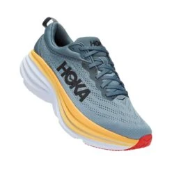 Hoka Men's Bondi 8 Running Shoes- Goblin Blue/Mountain Spring- Wide (2E) -TrailBlaze Shoes Shop 1123202 GBMS 1 b9ceb616 fa98 4603 82fb d2abc9aea310