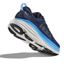 Hoka Men's Bondi 8 Running Shoe - Outer Space/All Aboard - Regular (D) -TrailBlaze Shoes Shop 1123202 OSAA 4