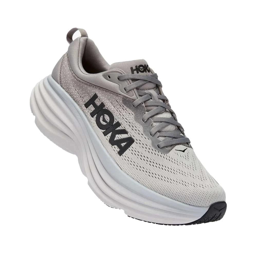 Hoka Men's Bondi 8 Running Shoe- Sharkskin/Harbor Mist- Wide (2E) 5 Hoka Men's Bondi 8 Running Shoe- Sharkskin/Harbor Mist- Wide (2E) - Image 3
