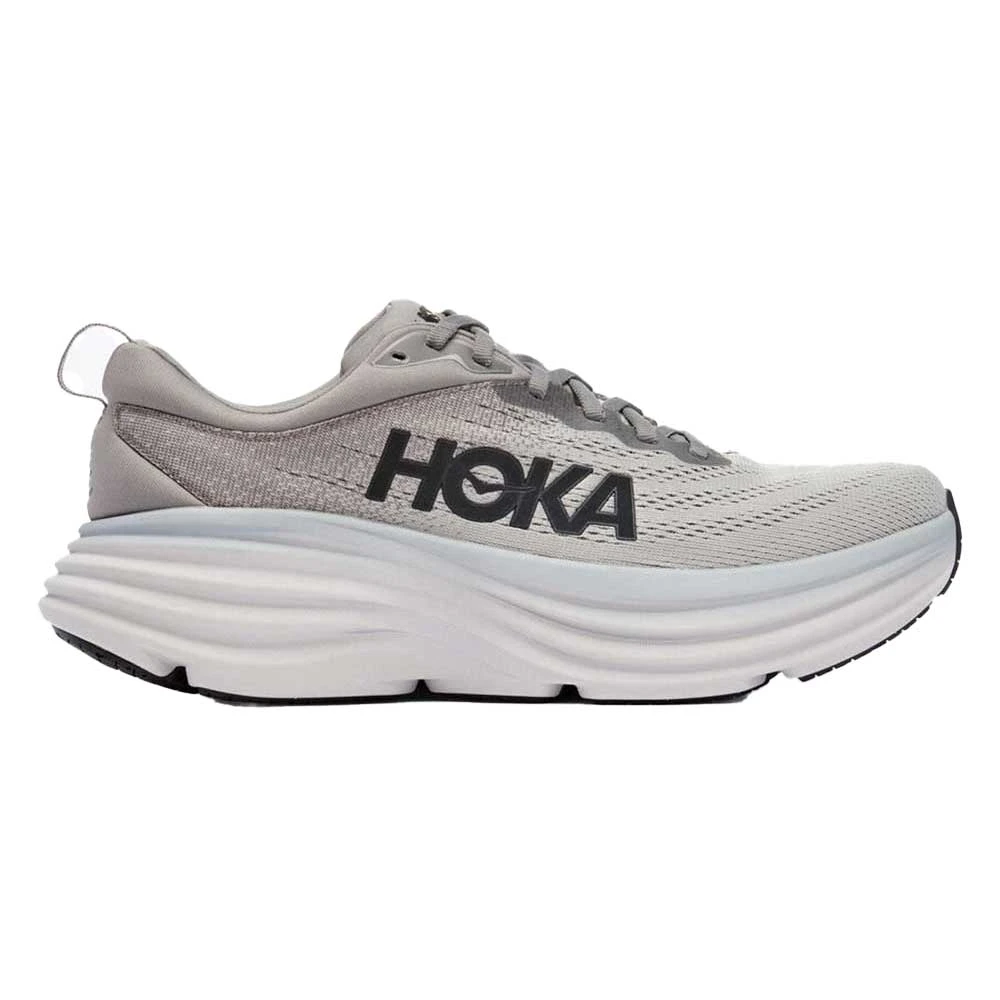 Hoka Men's Bondi 8 Running Shoe- Sharkskin/Harbor Mist- Wide (2E) 3 Hoka Men's Bondi 8 Running Shoe- Sharkskin/Harbor Mist- Wide (2E)