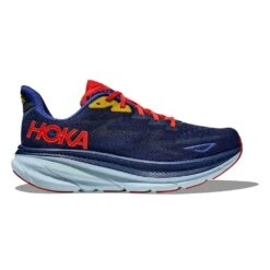 Hoka Men's Clifton 9 Running Shoe - Bellwether Blue/Dazzling Blue - Wide (2E)