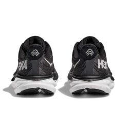 Hoka Men's Clifton 9 Running Shoe - Black/White -TrailBlaze Shoes Shop 1127895 BWHT 5