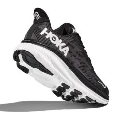 Hoka Men's Clifton 9 Running Shoe- Black/White - Wide (2E) -TrailBlaze Shoes Shop 1127896 BWHT 4 59524f32 019b 449c 9200 86ed5a12aebe