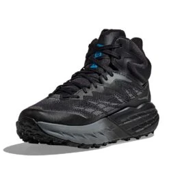 Hoka Men's Speedgoat 5 Mid GTX Running Shoe - Black/Black -TrailBlaze Shoes Shop 1127918 BBLC 3