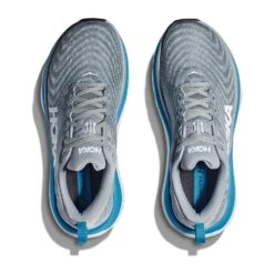 Hoka Men's Gaviota 5 Running Shoe - Limestone/Diva Blue - Wide (2E) -TrailBlaze Shoes Shop 1134234 LDVB 2
