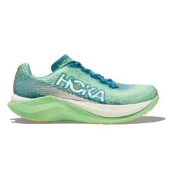 Hoka Men's Mach X Running Shoe - Ocean Mist/Lime Glow - Regular (D)
