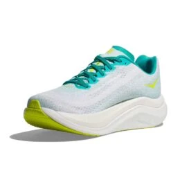 Hoka Men's Mach X Running Shoe - White/Blue Glass - Regular (D) -TrailBlaze Shoes Shop 1141450 WBGL 3