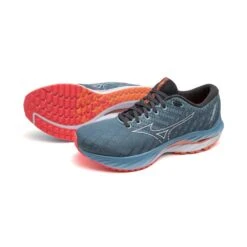 Mizuno Men's Wave Inspire 19 Running Shoe- Provincial Blue/White- Regular (D) -TrailBlaze Shoes Shop 1280 AgL3SX8hGpQ33QI3