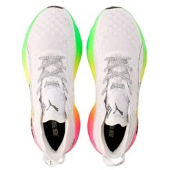 Men's Foreverrun Nitro Futrograde Running Shoe- Puma White/Green Gecko- Regular (D) -TrailBlaze Shoes Shop 380005 02 sv04